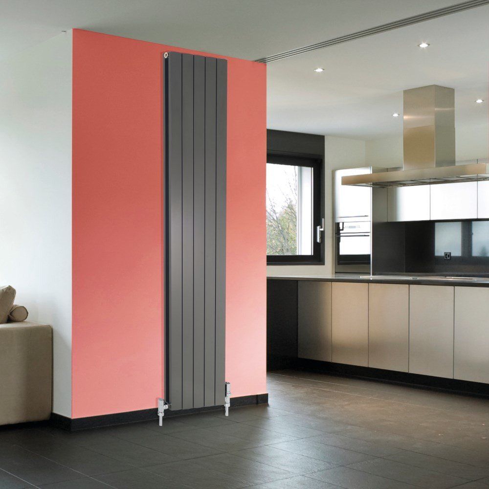 Apollo Magenta Flat Vertical Aluminium Radiator 1800mm x 315mm