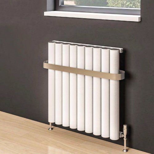 Eastbrook Burford 600mm x 625mm Aluminium Horizontal Radiator - Matt White