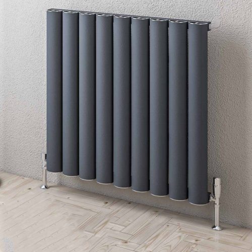 Eastbrook Kelmscott 600mm x 485mm Aluminium Horizontal Radiator - Matt Anthracite