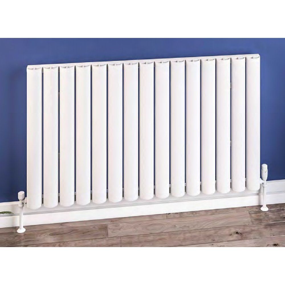 Eastbrook Kelmscott 600mm x 485mm Aluminium Horizontal Radiator - Matt White