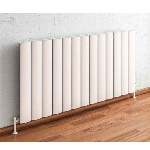 Eastbrook Malmesbury 500mm x 470mm Aluminium Horizontal Radiator - Matt White