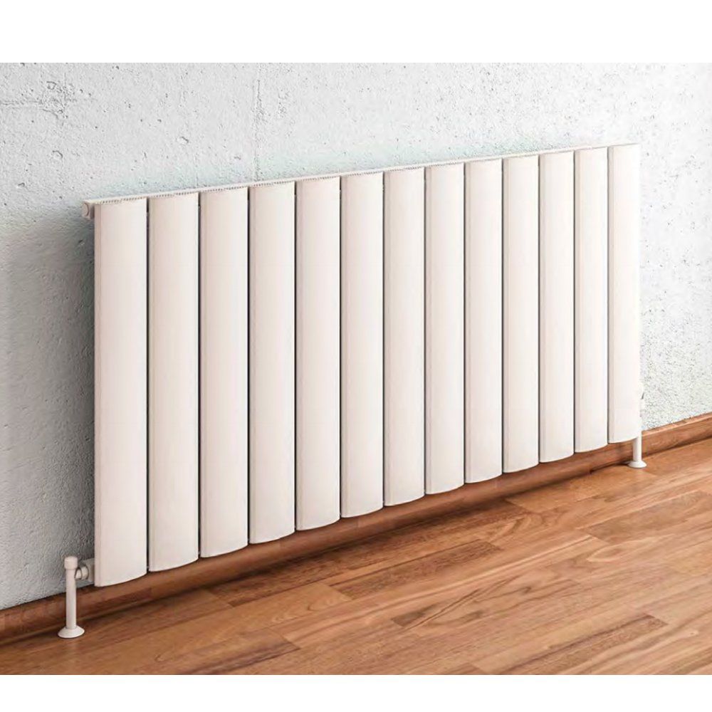 Eastbrook Malmesbury 500mm x 470mm Aluminium Horizontal Radiator - Matt White